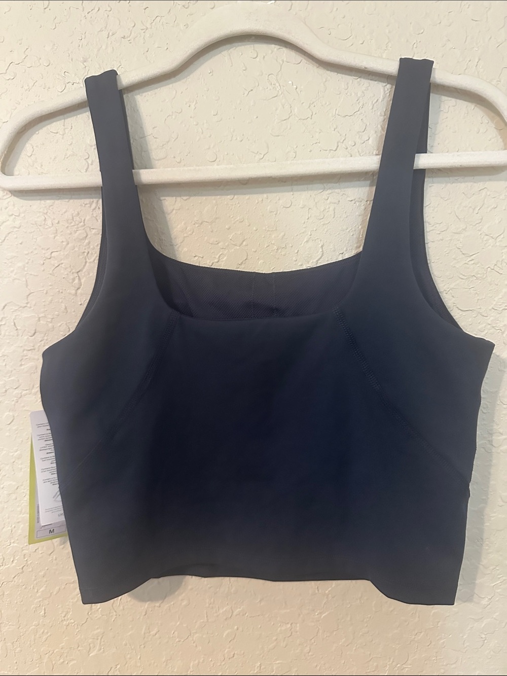 all in motion super flex Navy Square Neck cropped Tank NWT 8 - Picture 5 of 6